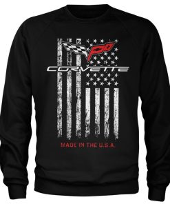 Mann Shirtstore | Corvette - Made In The Usa Sweatshirt Black