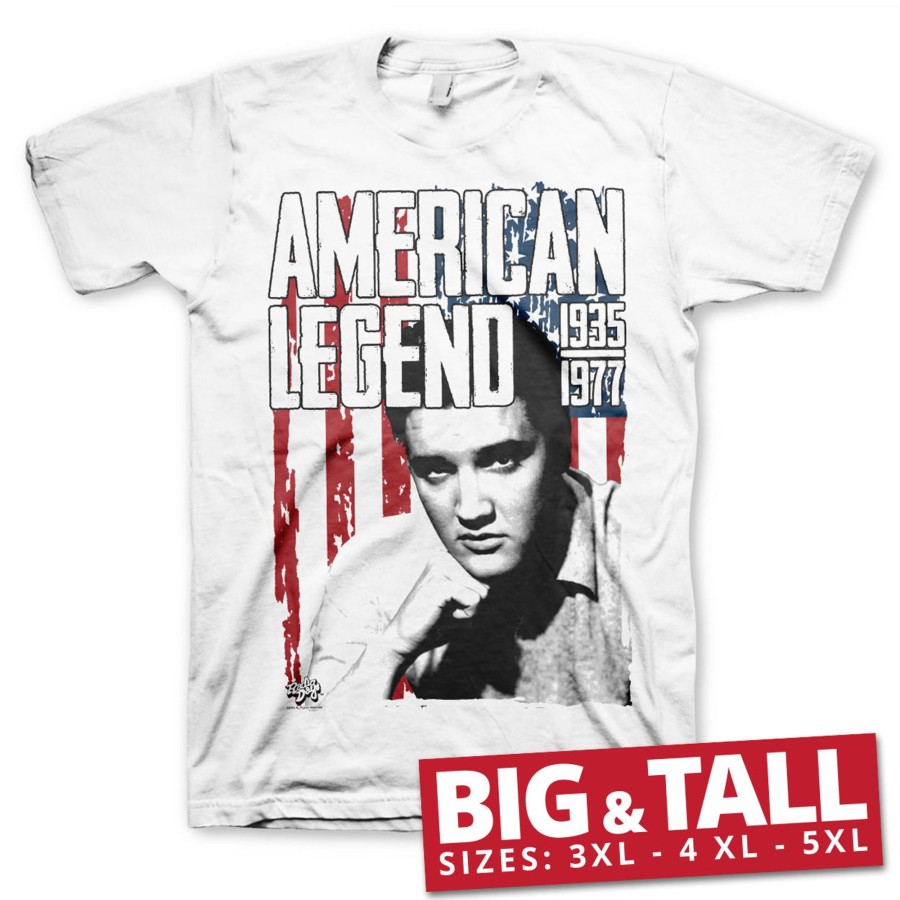 Mann Shirtstore | Elvis Presley - American Legend Big & Tall T-Shirt White
