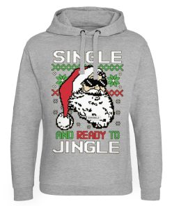 Mann Shirtstore | Single And Ready To Jingle Epic Hoodie Heather-Grey
