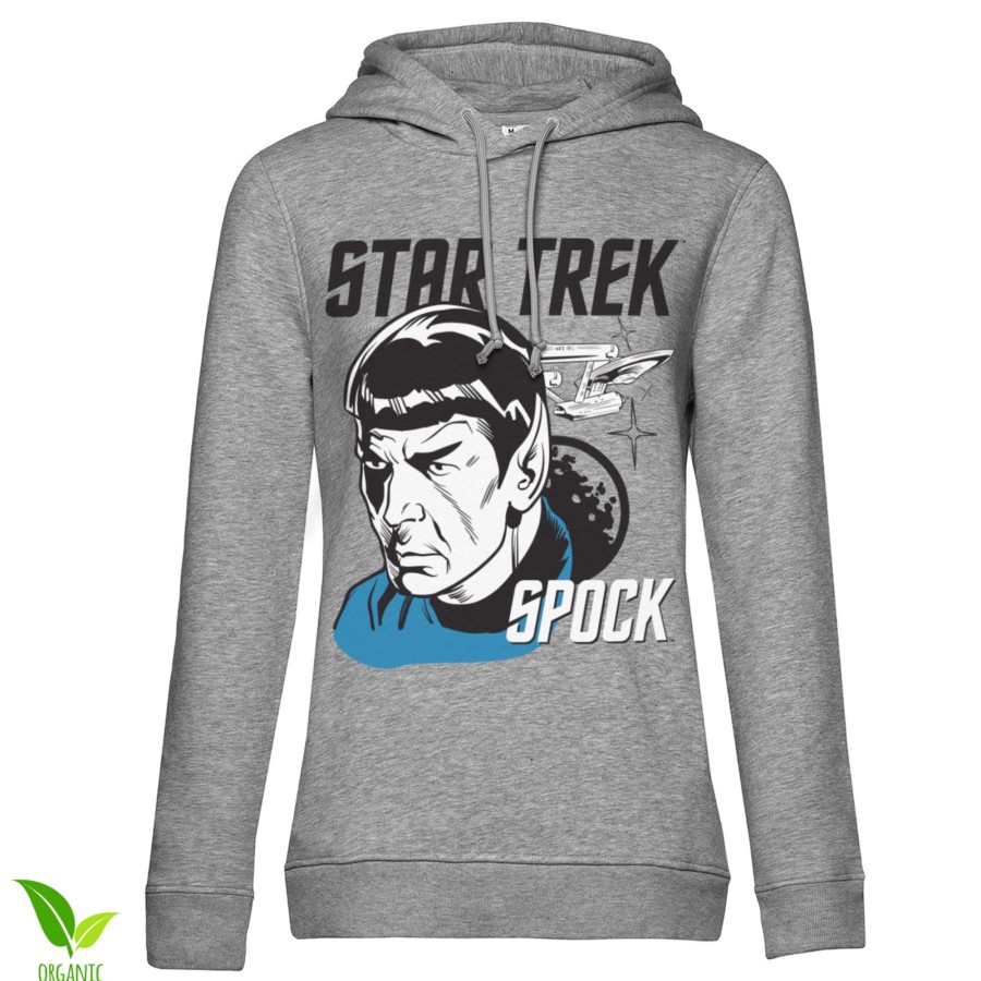 Kvinna Shirtstore | Star Trek & Spock Girls Hoodie Heather-Grey