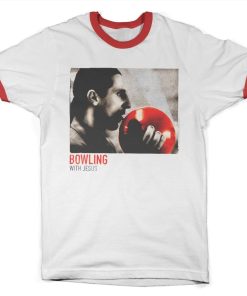 Mann Shirtstore | Bowling With Jesus Ringer Tee