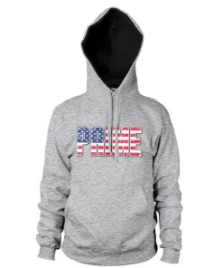 Mann Shirtstore | Prime Us Flag Hoodie Heathergrey