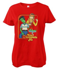 Kvinna Shirtstore | You Complete Me Girly Tee Red