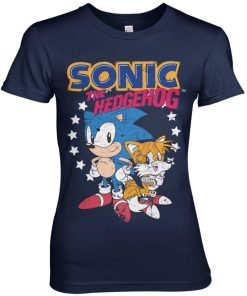 Kvinna Shirtstore | Sonic The Hedgehog - Sonic & Tails Girly Tee