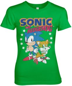 Kvinna Shirtstore | Sonic The Hedgehog - Sonic & Tails Girly Tee