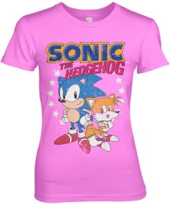 Kvinna Shirtstore | Sonic The Hedgehog - Sonic & Tails Girly Tee