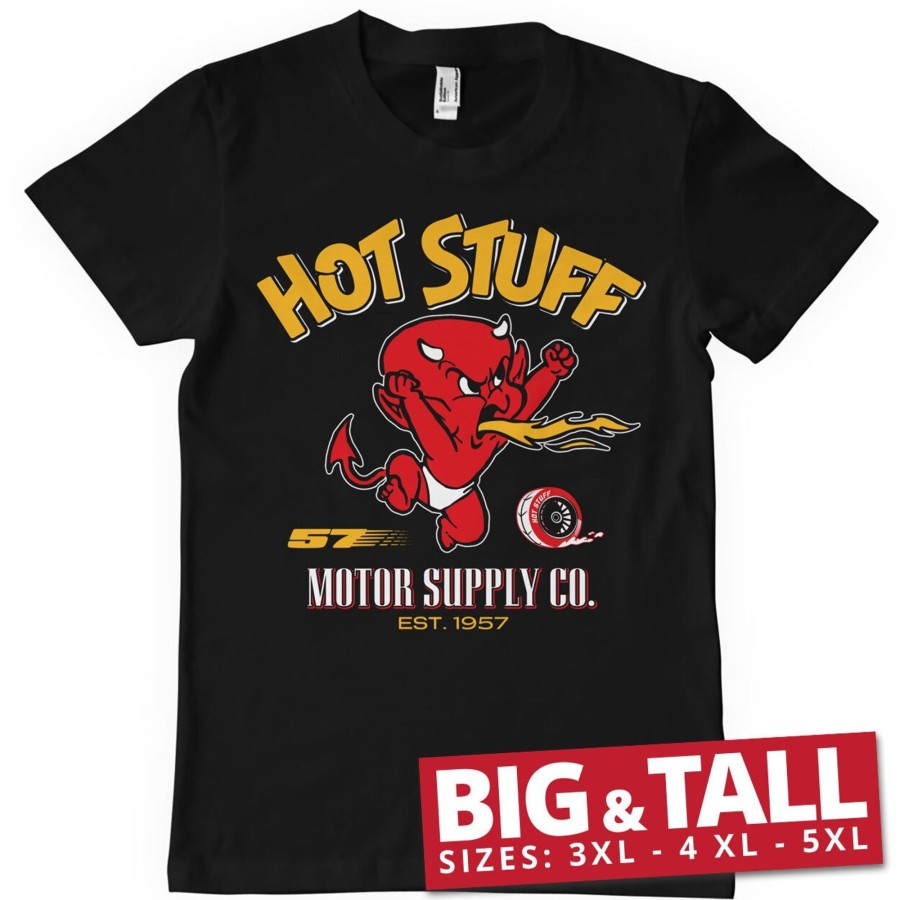 Mann Shirtstore | Hot Stuff - Motor Supply Co Big & Tall T-Shirt Black