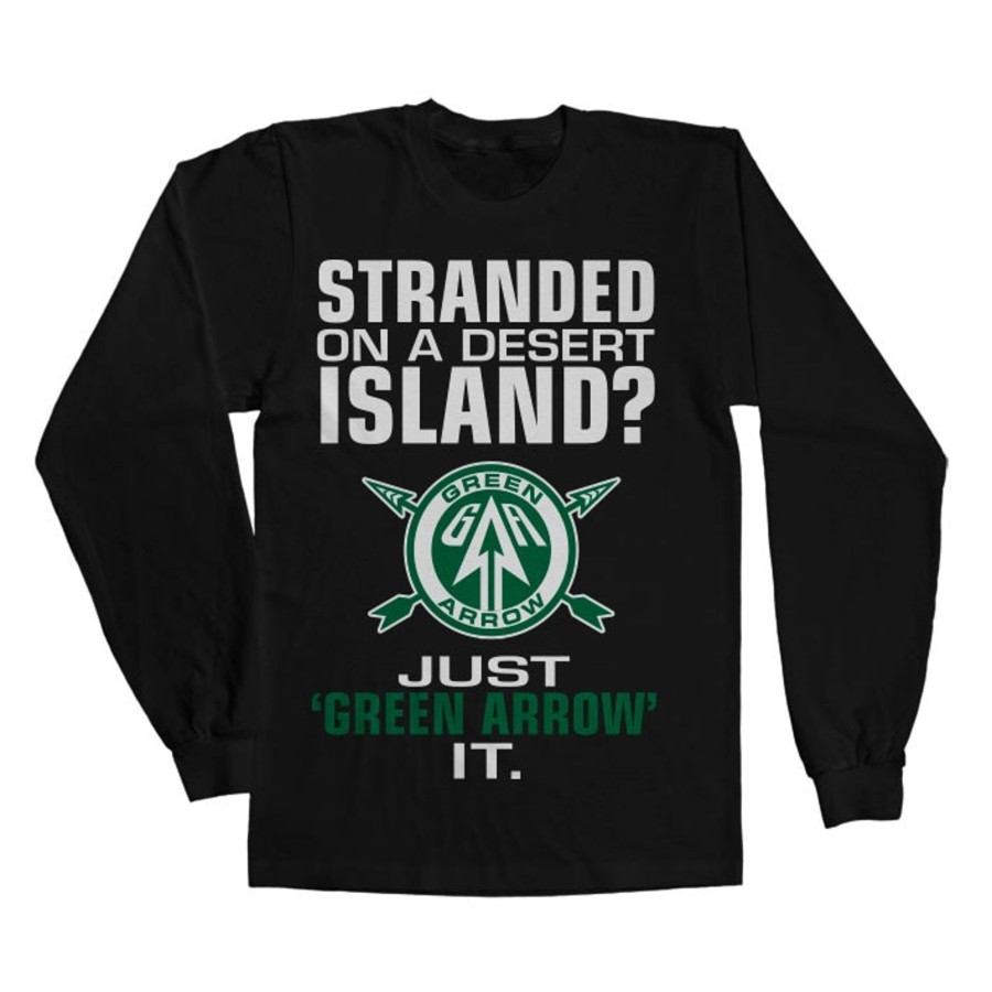 Mann Shirtstore | Arrow - Just Green Arrow It Long Sleeve Tee Black