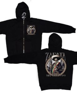 Mann Shirtstore | Zapata Zipped Hoodie Black
