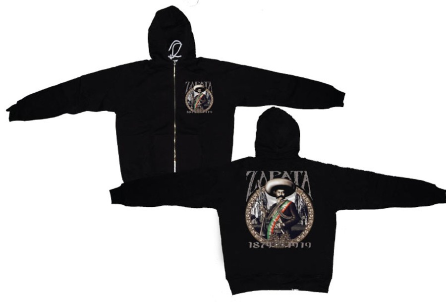 Mann Shirtstore | Zapata Zipped Hoodie Black