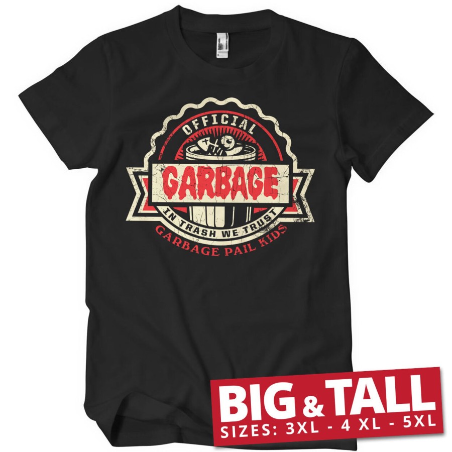 Mann Shirtstore | Official Garbage Big & Tall T-Shirt Black