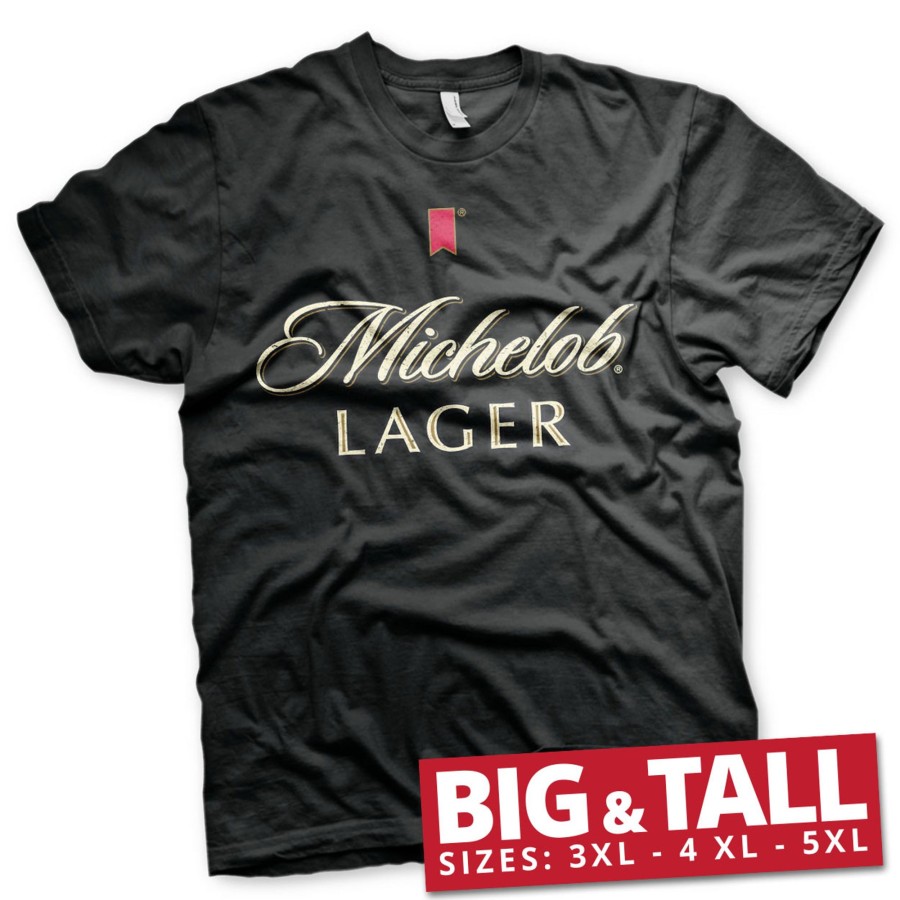 Mann Shirtstore | Michelob Lager Big & Tall T-Shirt Black