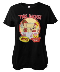 Kvinna Shirtstore | Beavis And Butt-Head - This Sucks Girly Tee Black