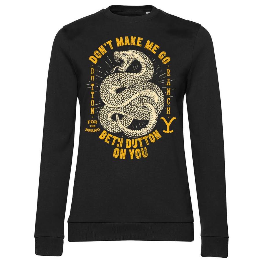 Kvinna Shirtstore | Yellowstone - Beth Dutton Girly Sweatshirt Black