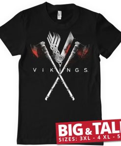 Mann Shirtstore | Vikings Axes Big & Tall T-Shirt Black