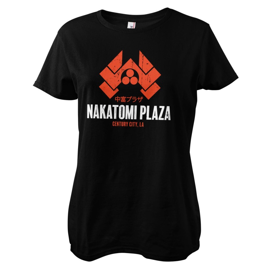 Kvinna Shirtstore | Nakatomi Plaza Girly Tee Black