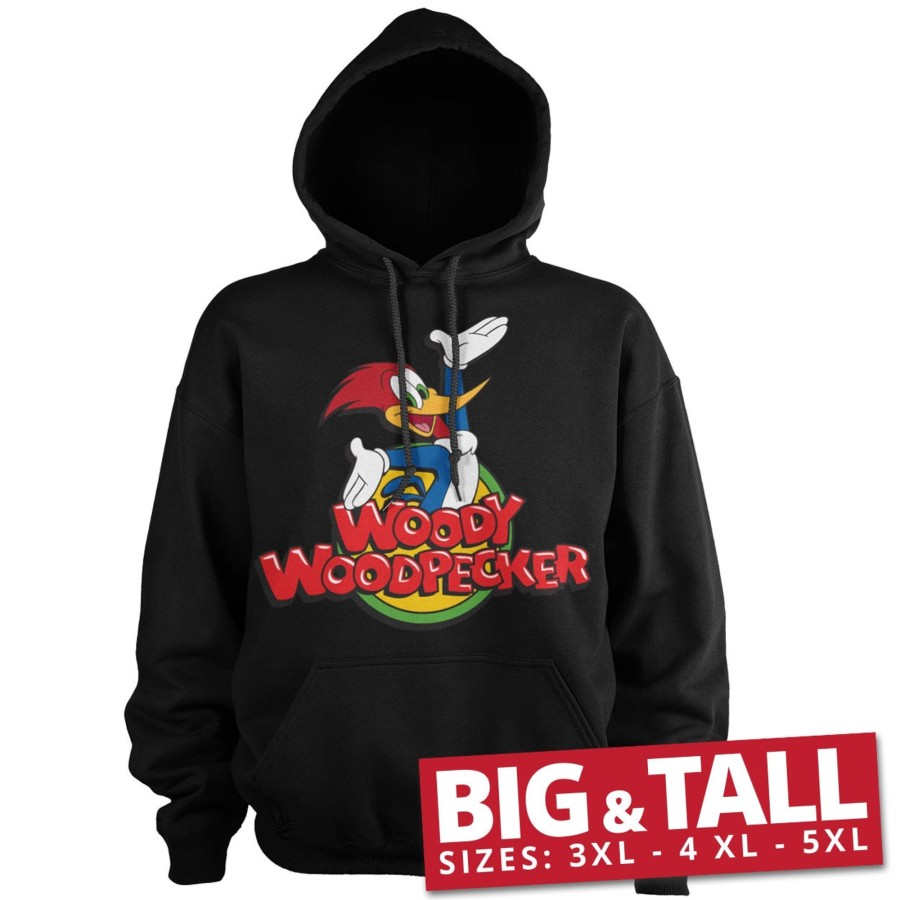 Mann Shirtstore | Woody Woodpecker Classic Logo Big & Tall Hoodie Black