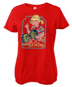 Kvinna Shirtstore | You Can Learn Sewing Girly Tee Red