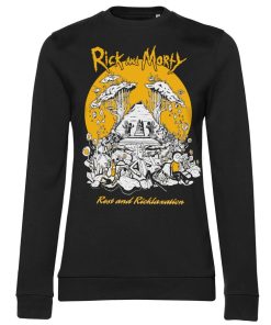 Kvinna Shirtstore | Rest And Ricklaxation Girly Sweatshirt Black
