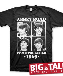 Mann Shirtstore | Abbey Road - Come Together Big & Tall T-Shirt Black