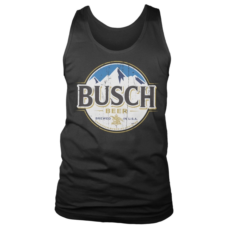 Mann Shirtstore | Busch Beer Vintage Label Tank Top Black