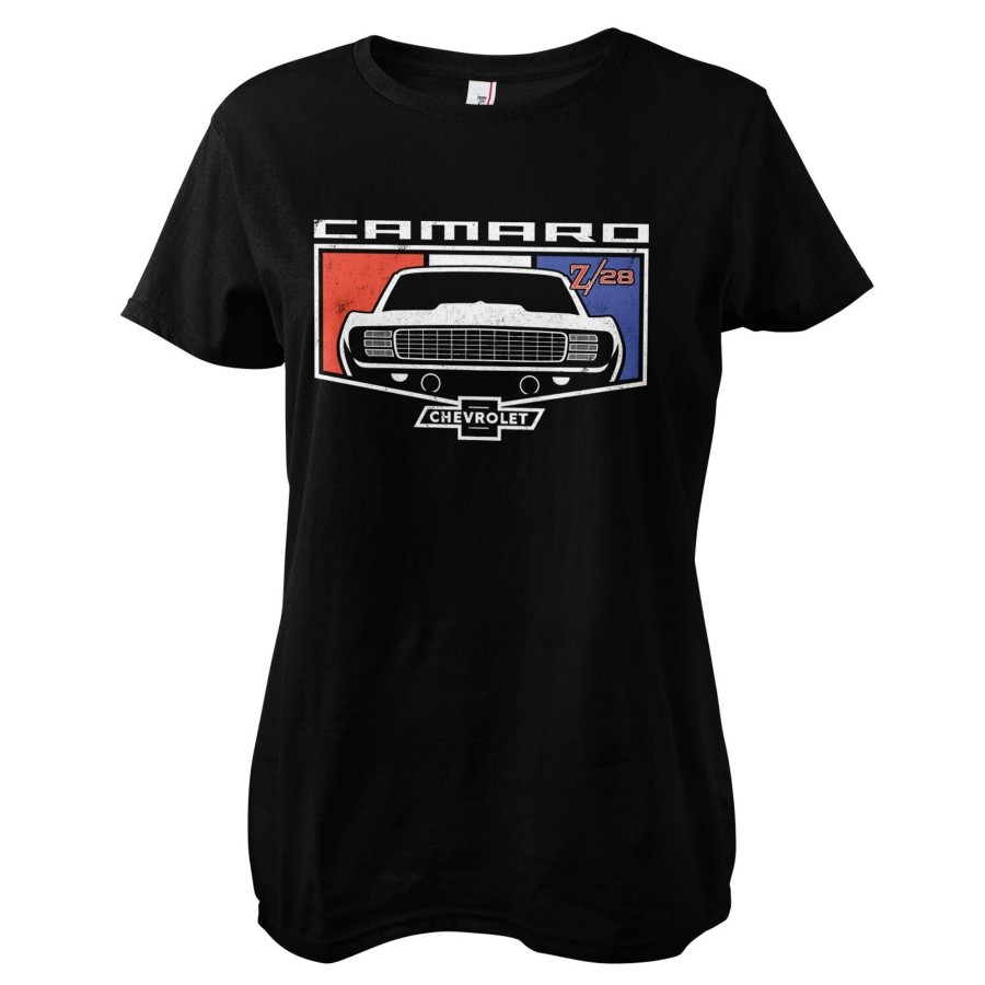 Kvinna Shirtstore | Chevrolet Camaro Emblem Girly Tee