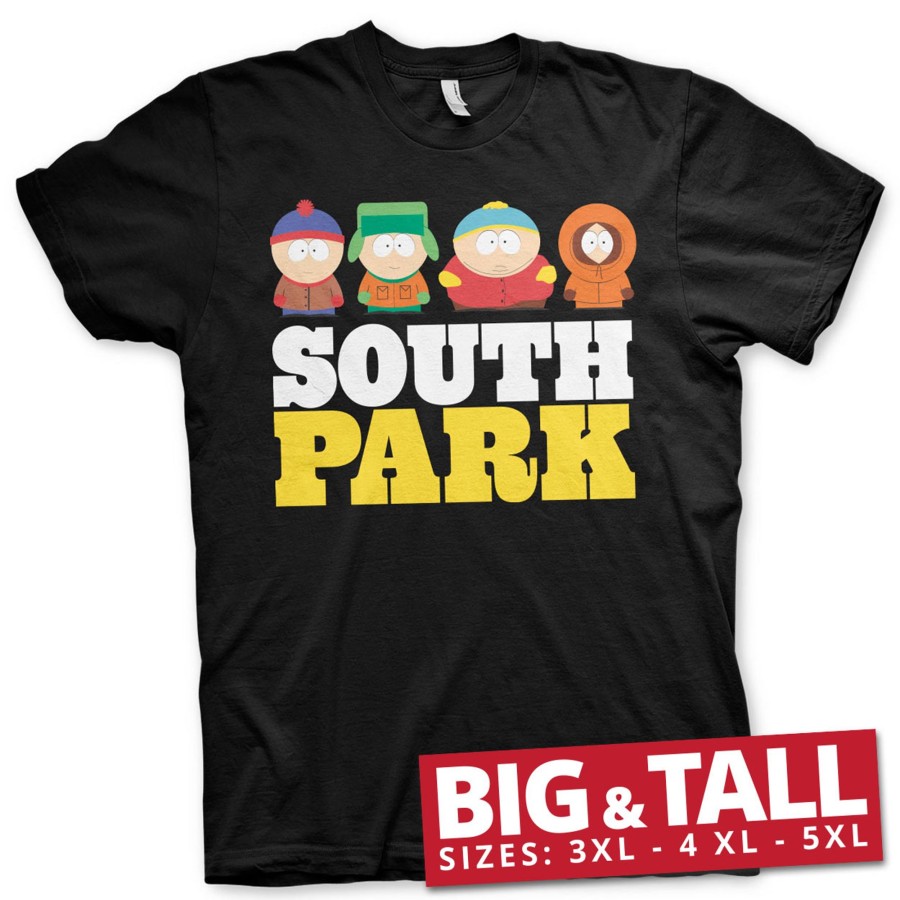 Mann Shirtstore | South Park Big & Tall T-Shirt Black