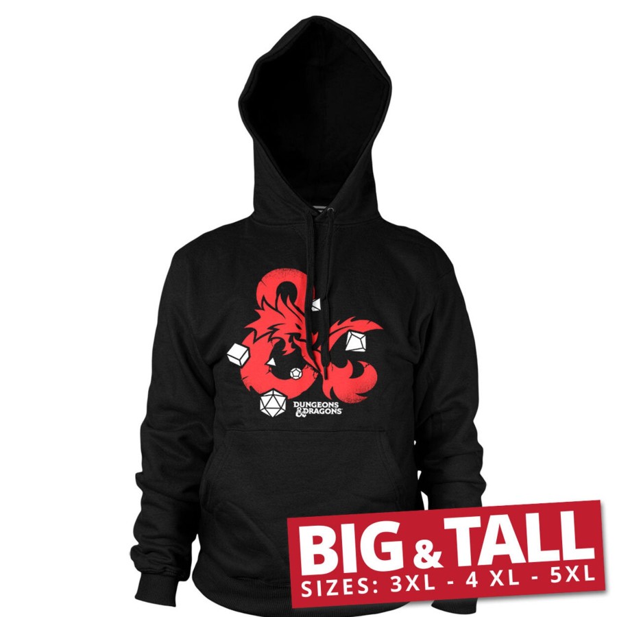 Mann Shirtstore | D&D - Dices Big & Tall Hoodie Black