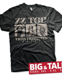 Mann Shirtstore | Zz-Top - Tres Hombres Big & Tall T-Shirt Black