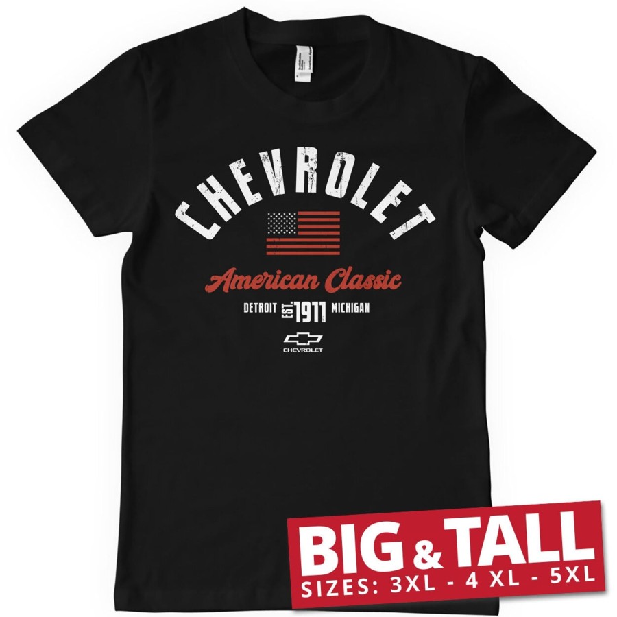 Mann Shirtstore | Chevrolet - American Classic Big & Tall T-Shirt Black