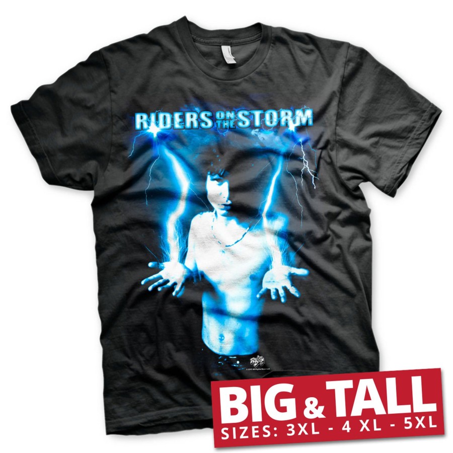 Mann Shirtstore | Riders On The Storm - Jim Morrison Big & Tall T-Shirt Black