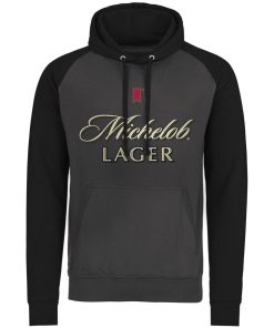 Mann Shirtstore | Michelob Lager Baseball Hoodie Darkgrey-Black