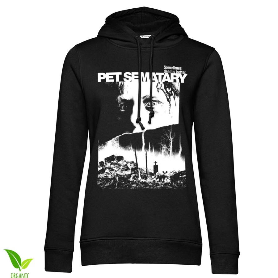 Kvinna Shirtstore | Pet Sematary Poster Girls Hoodie Black