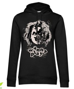 Kvinna Shirtstore | Chucky - Wanna Play Girly Hoodie Black