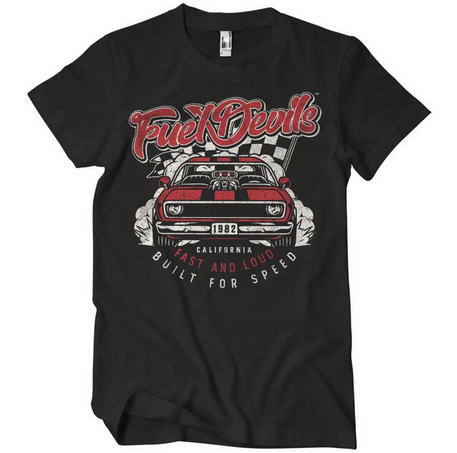 Mann Shirtstore | Fuel Devils Fast And Loud T-Shirt Black