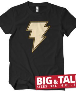 Mann Shirtstore | Adam - Lightning Logo Big & Tall T-Shirt Black