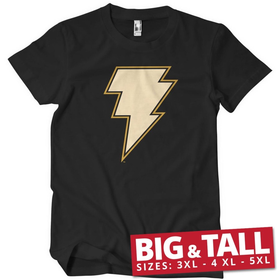 Mann Shirtstore | Adam - Lightning Logo Big & Tall T-Shirt Black