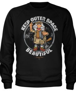Mann Shirtstore | Traveling Matt - Make Outer Space Beautiful Sweatshirt Black