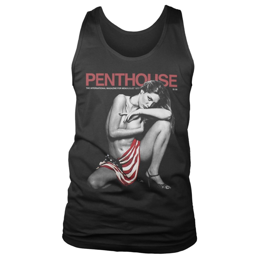 Mann Shirtstore | Penthouse October 1977 Cover Tank Top Black