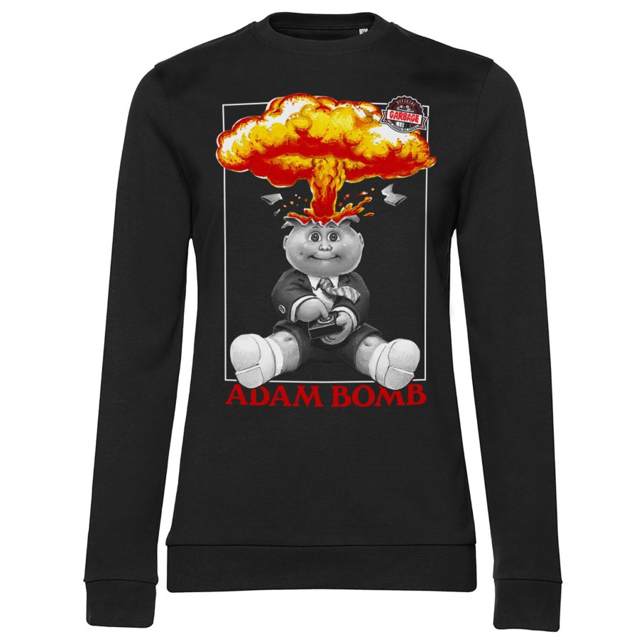 Kvinna Shirtstore | Adam Bomb Girly Sweatshirt Black