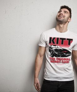 Mann Shirtstore | Knight Rider - Kitt The Original Smart Car T-Shirt White