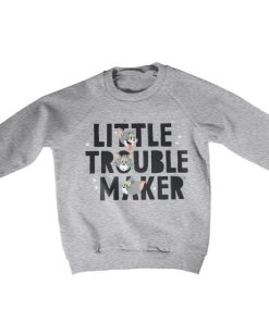 Barn Shirtstore | Tom - Little Trouble Maker Kids Sweatshirt Heathergrey