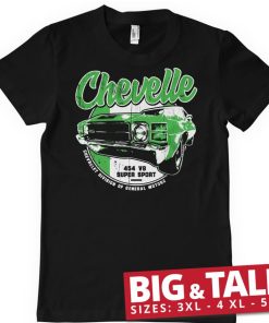 Mann Shirtstore | Chevrolet Chevelle Ss Big & Tall T-Shirt Black