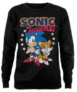 Kvinna Shirtstore | Sonic The Hedgehog - Sonic & Tails Girly Sweatshirt