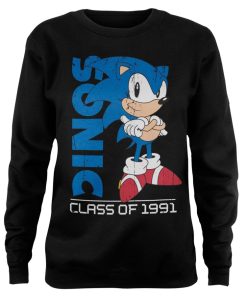 Kvinna Shirtstore | Sonic The Hedgehog - Class Of 1991 Girly Sweatshirt