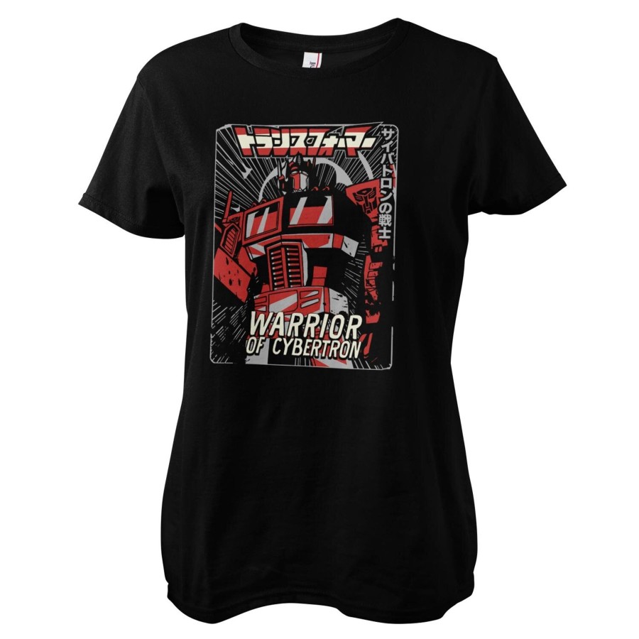 Kvinna Shirtstore | Warrior Of Cybertron T-Shirt Girly Tee Black