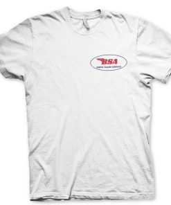 Mann Shirtstore | B.S.A. Parts Sales Service T-Shirt White