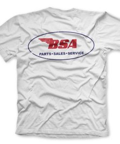 Mann Shirtstore | B.S.A. Parts Sales Service T-Shirt White