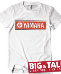 Mann Shirtstore | Yamaha Retro Logo Big & Tall T-Shirt White