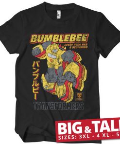 Mann Shirtstore | Bumblebee - Every Hero Has A Beginning Big & Tall T-Shirt Black